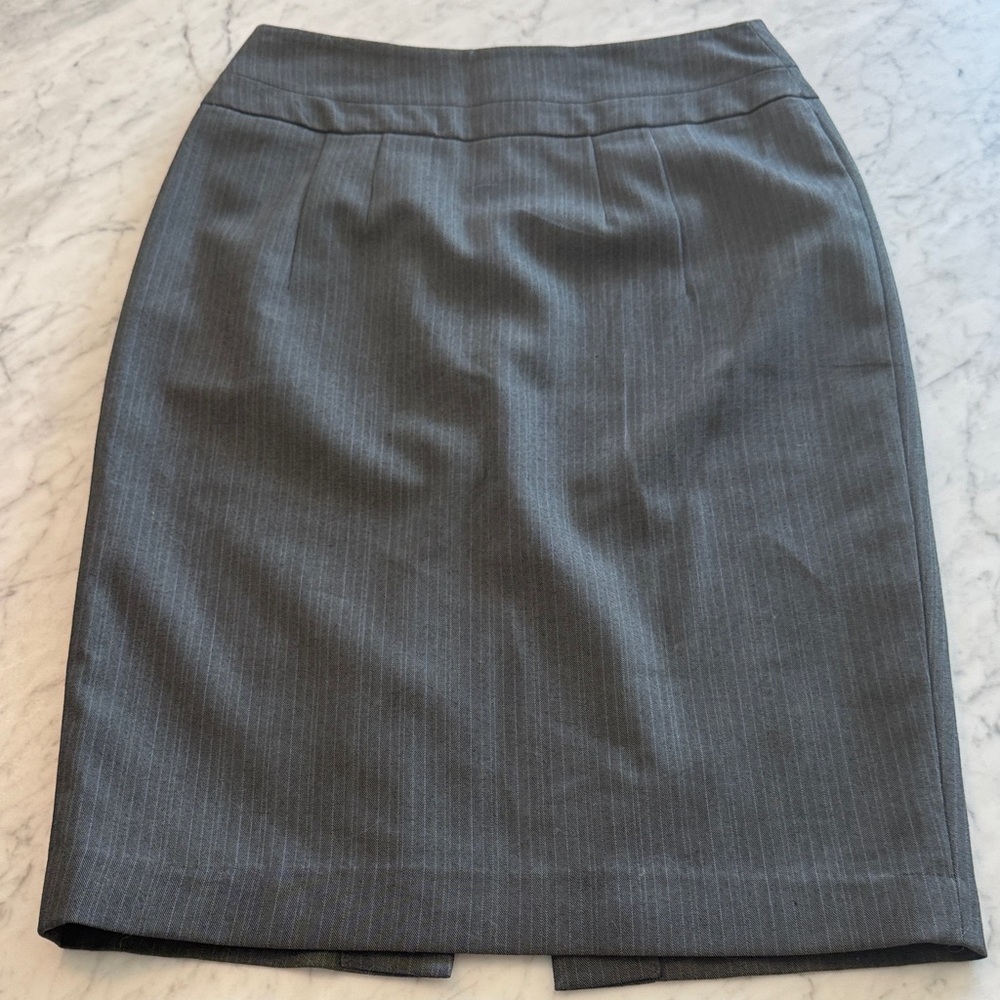 Suzy Shier Charcoal Midi Skirt